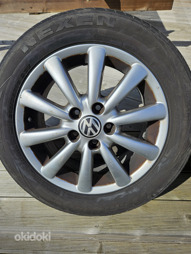 Литые диски VW с шинами (фото #2)