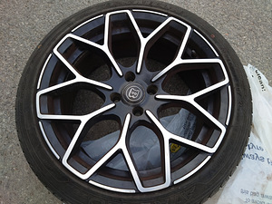 Литые диски R17 4x100 (стиль Brabus) с летней резиной 205/45 (4 фото из 10)