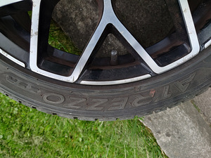 Литые диски R17 4x100 (стиль Brabus) с летней резиной 205/45 (7 фото из 10)