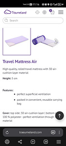 Träumeland Travel Mattress Air/ reisiv madrats (1 foto / 4)