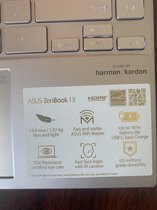 Продаю ASUS ZenBook 13 (OLED+HDR) (4 фото из 4)