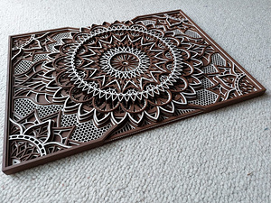 Puidust seina pilt, Mandala (7 foto / 8)