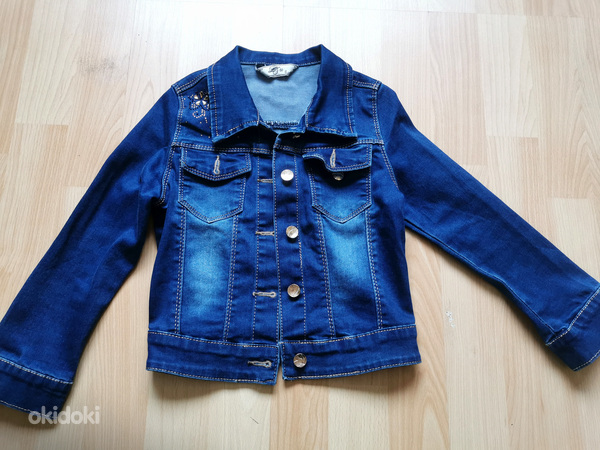 Джинсовая куртка для девочек s.104/110 (фото #1)