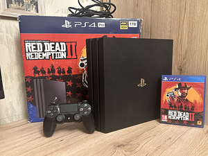 Konsool Ps4 Pro 1TB+Red Dead Redemption 2 (1 foto / 3)