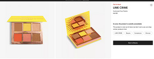 Lime Crime Sunkissed Face Palette Highlighter Bronzer Blush (4 foto / 4)