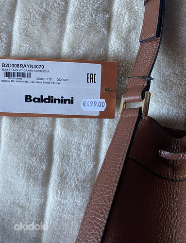 Uus originaal Baldinini kott naturaalsest nahast (foto #2)