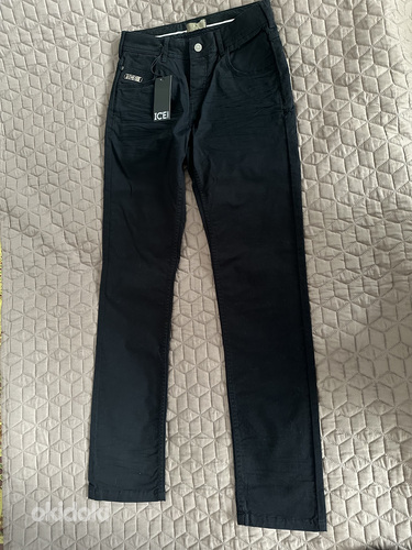 Новые джинсы ICEBERG, оригинал, чёрный цвет size 30 (фото #2)