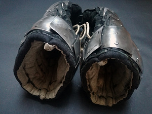 LARP rollimäng kindad käsitöö metall armadillo clamshell (5 foto / 10)