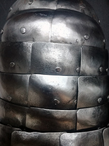 LARP rollimäng kindad käsitöö metall armadillo clamshell (9 foto / 10)