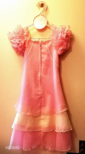 Праздничное ванильно розовое платье, девочка 7-9 лет (фото #2)