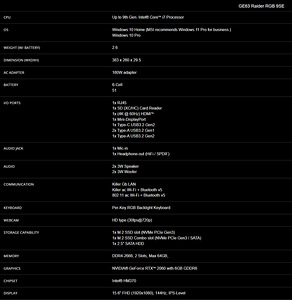 MSI GE63 Raider 9SE i7 9750h, RTX 2060 mänguri sülearvuti (10 foto / 10)