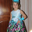 Laste elegantne kleit Katyusha, lillekleit (foto #1)