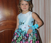 Laste elegantne kleit Katyusha, lillekleit