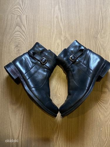 Черные кожаные сапоги #39 (фото #1)