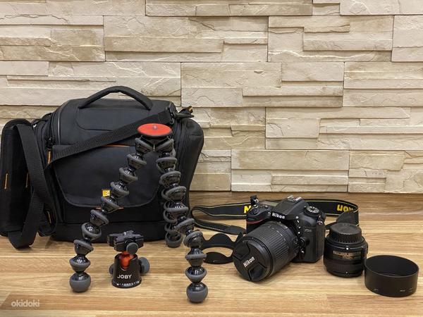 Nikon D 7200, 1 objektiiv, statiiv, valg., kott (foto #1)