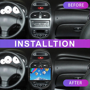 Android 13 Autoraadio, Automakk 9"(Peugeot 206/CC/Citroen C2 (6 foto / 7)