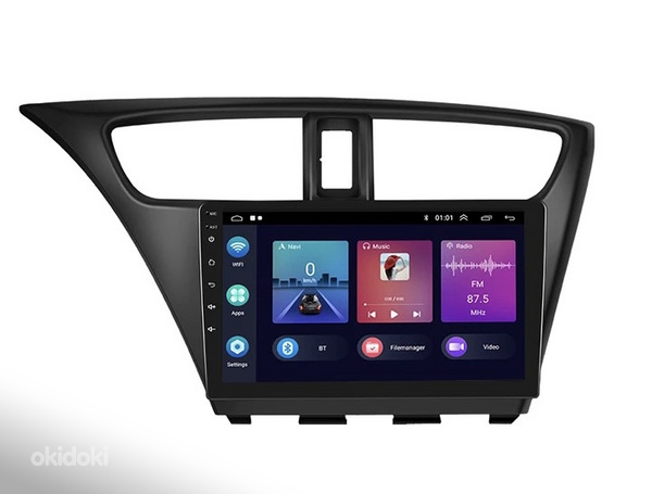 Android CarPlay 12 Autoraadio, Makk 9" (Honda Civic 2012-17) (foto #5)