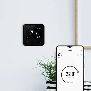 UUS! TERMOSTAAT BVF 801 WIFI, MUST, SENSOR ÕHK+PÕRAND (5 foto / 9)