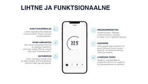 UUS! TERMOSTAAT BVF 801 WIFI, MUST, SENSOR ÕHK+PÕRAND (6 foto / 9)