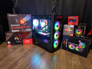 Ryzen 5800x3d / RX 7800XT 16gb / AIO / Fast DDR4 / PUBG OPT (1 фото из 10)