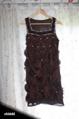 Новое красивое праздничное платье стрейч на подкладке M-L (фото #1)