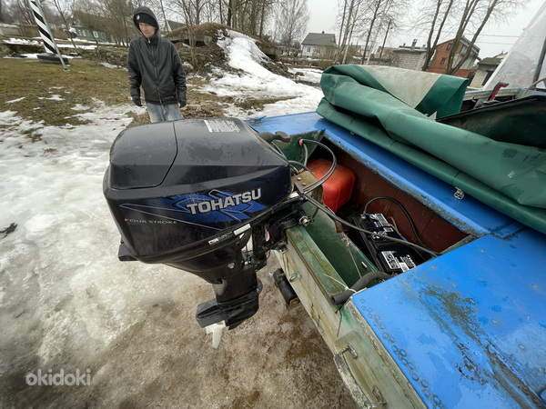 Алюминиевый катер с крышей и экономичным мотором tohatsu18hp (фото #8)