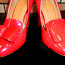 Стильные ярко-красные лаковые туфли с бантами, размер 38 (фото #3)