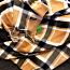 Большой теплый шарф-палантин с кашемиром в стиле Burberry (фото #3)