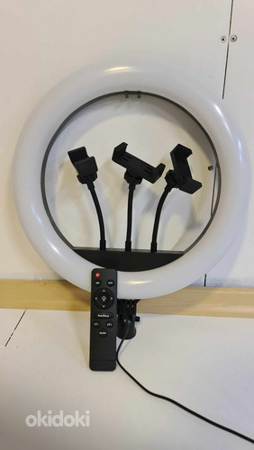 НОВАЯ кольцевая лампа для селфи 36 см с пультом дистанционного управления (фото #1)