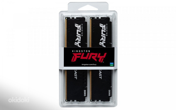 Kingston FURY Beast 32GB (2x16GB) DDR5 6400MT/s CL32 DIMM