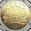 2 евровые монеты Латвии UNC (фото #4)