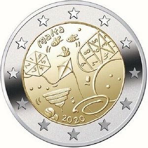 2 Евро Мальта 2020 UNC