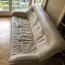Бежевый кожаный диван + 2 кресла (фото #4)