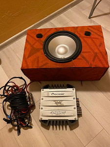 Subwoofer+võimendi Pioneer+juhtmed (1 foto / 9)