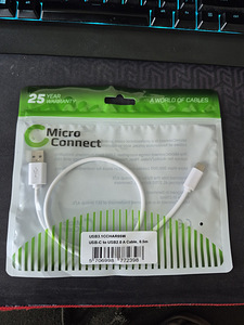 USB-C -> USB 2.0 A kaablid 0.5m – HULGIPAKKUMINE 300 tk (1 foto / 2)