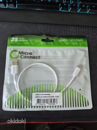 USB-C -> USB 2.0 A kaablid 0.5m – HULGIPAKKUMINE 300 tk