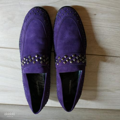 Кожаные стильные фирменные туфли от Cosmoparis 39 р кожа (фото #2)