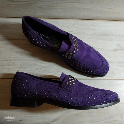 Кожаные стильные фирменные туфли от Cosmoparis 39 р кожа (фото #6)
