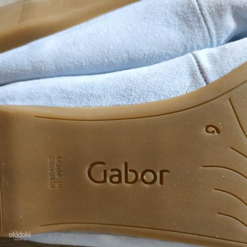 Кожаные женские фирменные балетки от Gabor 39 р кожа везде (фото #7)