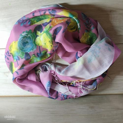 Красивий жіночий натуральний шарф (фото #2)