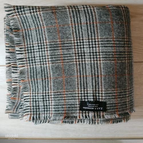 Стильний, великий теплий шарф від Zara (фото #1)