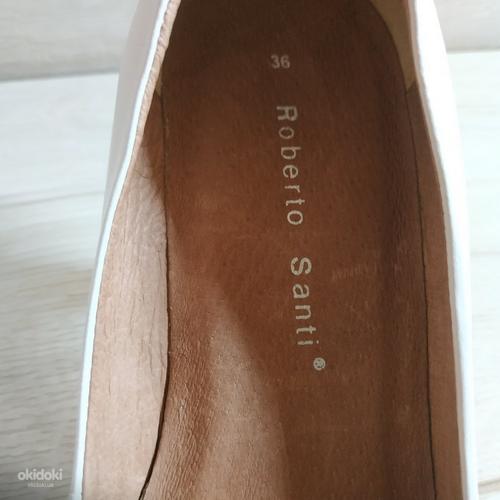 Кожаные фирменные туфли от Robeto Santi 36 р кожа везде (фото #5)
