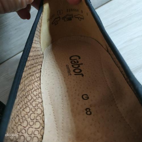 Фирменные, кожаные женские туфли от Gabor 41 р - оригинал (фото #4)