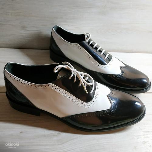 Кожаные стильные, добротные мужские туфли 46 р кожа везде (фото #1)