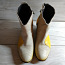 Кожаные стильные фирменные ботинки казаки Италия 36 р кожа (фото #1)