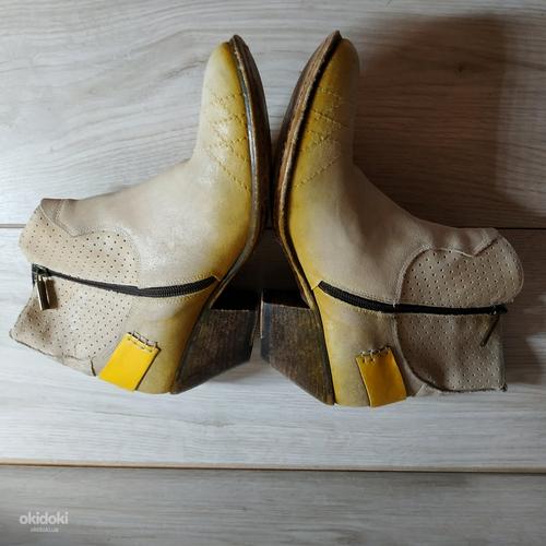Шкіряні стильні фірмові черевики козаки Італія 36 р шкіра в (фото #5)