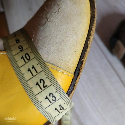 Кожаные стильные фирменные ботинки казаки Италия 36 р кожа (фото #7)