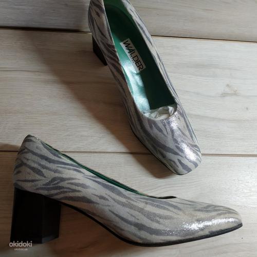 Кожаные женские фирменные туфли от Walder 37/5 р кожа везде (фото #1)