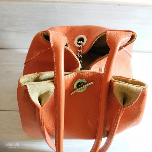 Кожаная женская красивая сумка шопер - Новая (фото #6)