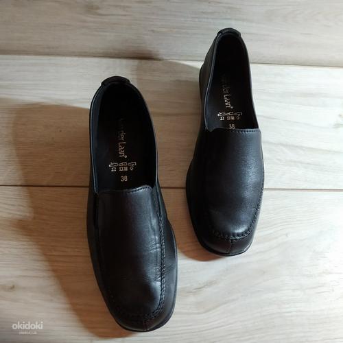 Шкіряні фірмові жіночі базові туфлі - мокасини 38 р - Але (фото #9)